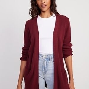 Old Navy Textured Open Cardigan Rust Color